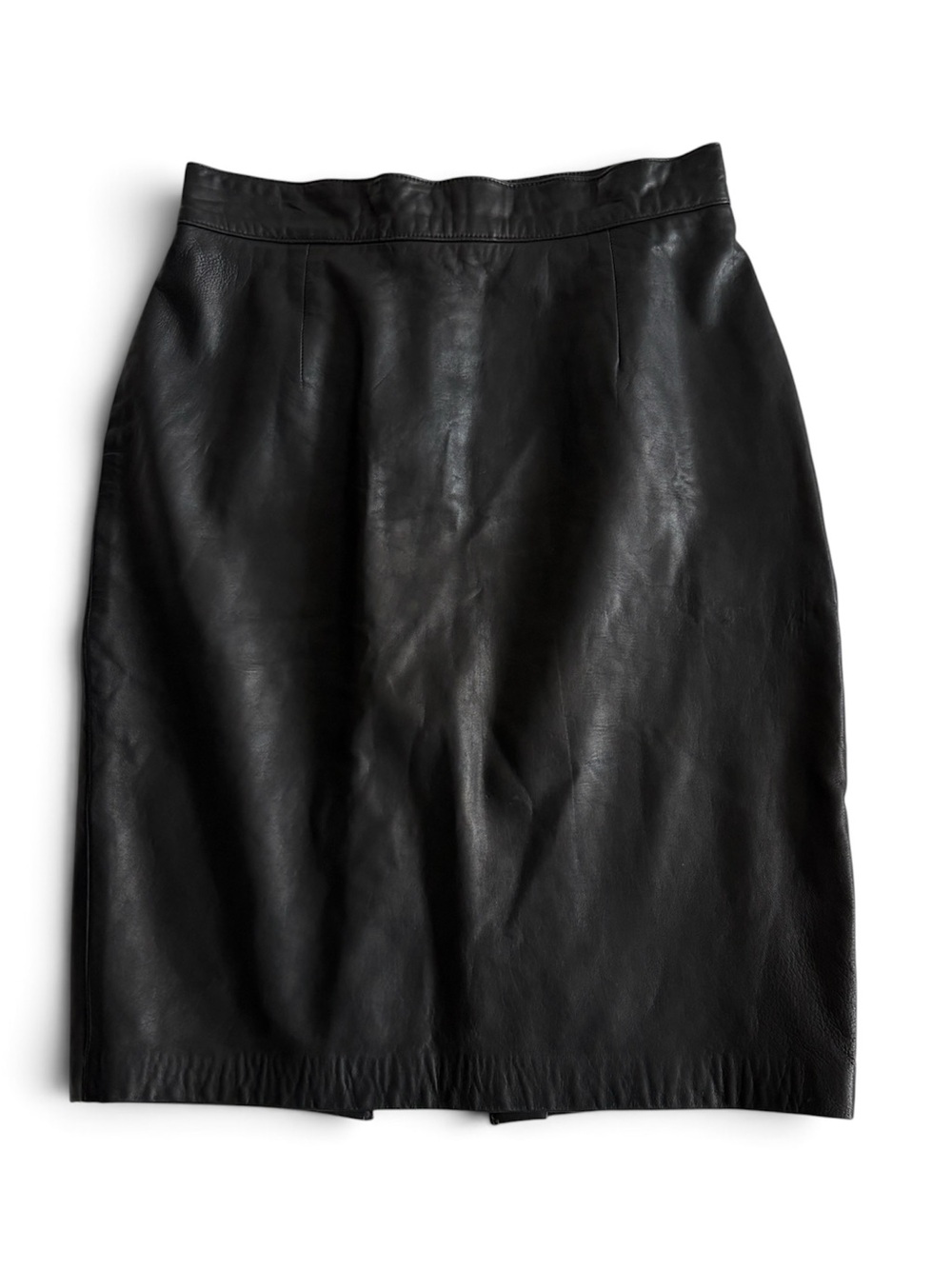 Danier Leather Black Classic Pencil Skirt Size 12